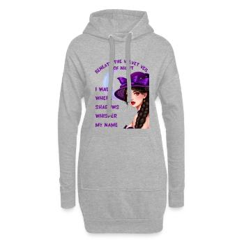 Bebeath la vallée de velours - Sweat-shirt à capuche long Femme - gris chiné - Devant