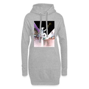 Blessolution "Balance" - Hoodie-Kleid - Grau meliert - Vorne