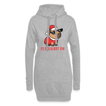 Ça s’intensifie de toute façon – Édition 🎄🎉 fête de Noël - Sweat-shirt à capuche long Femme - gris chiné - Devant