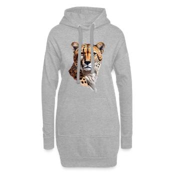 Gepard - Hoodie-Kleid - Grau meliert - Vorne