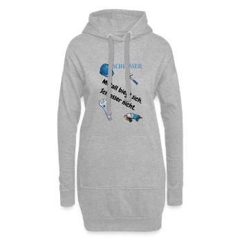 Schlosser T-Shirt Lustiges Geschenk Metallbau-Fans - Hoodie-Kleid - Grau meliert - Vorne