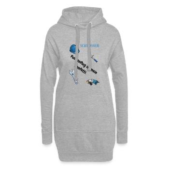 Schlosser T-Shirt Lustiges Geschenk Metallbau-Fans - Hoodie-Kleid - Grau meliert - Vorne