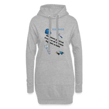 Schlosser T-Shirt Lustiges Geschenk Metallbau-Fans - Hoodie-Kleid - Grau meliert - Vorne