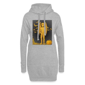 Édition automne de Vampire Demon - Sweat-shirt à capuche long Femme - gris chiné - Devant