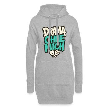 DRAMA OHNE MICH - Hoodie-Kleid - Grau meliert - Vorne