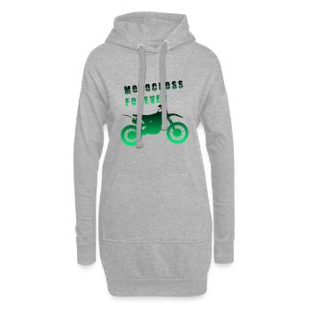 Motocross Forever / Motocross für immer - Hoodie-Kleid - Grau meliert - Vorne