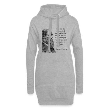 Cite Darwin Biology Theory of Evolution - Hoodie Dress - heather grey - Front