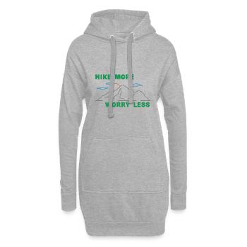 mountains - Hoodie Dress - heather grey - Front