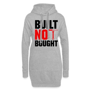 Built Not Bought Car Mechanic Automobile Repair Ca - Hoodie Dress - heather grey - Front