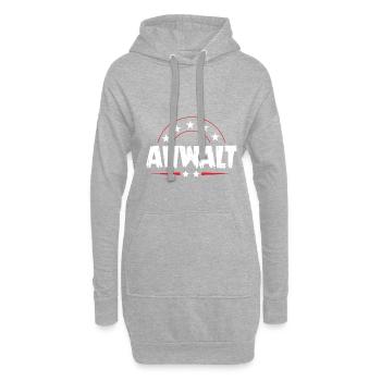 Anwalt Beruf - Hoodie-Kleid - Grau meliert - Vorne