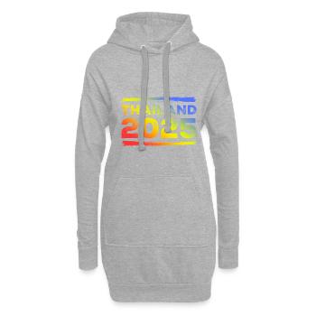 Thailand 2025 Bunt - Hoodie-Kleid - Grau meliert - Vorne
