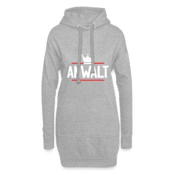 Anwalt Beruf - Hoodie-Kleid - Grau meliert - Vorne