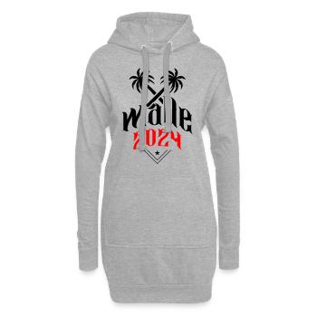 Malle 2024 Palma de Majorque - Sweat-shirt à capuche long Femme - gris chiné - Devant