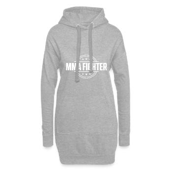 MMA Fighter Mixed Martial Arts - Hoodie-Kleid - Grau meliert - Vorne