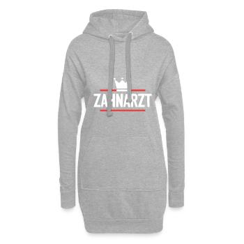 Zahnarzt Beruf - Hoodie-Kleid - Grau meliert - Vorne