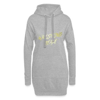 Wrestling Team - Hoodie Dress - heather grey - Front