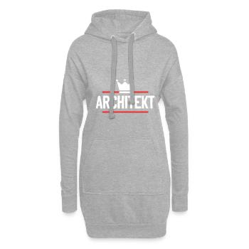 Architekt Beruf - Hoodie-Kleid - Grau meliert - Vorne