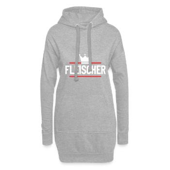 Fleischer Beruf - Hoodie-Kleid - Grau meliert - Vorne