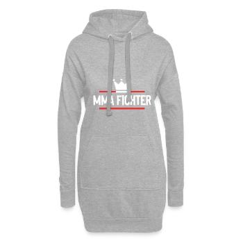MMA Fighter Mixed Martial Arts - Hoodie-Kleid - Grau meliert - Vorne