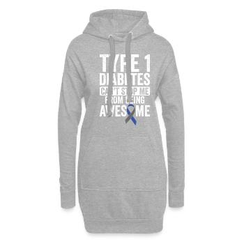 T1d Fantastisch Kann Nicht Aufhören - Bewusstsein - Hoodie-Kleid - Grau meliert - Vorne