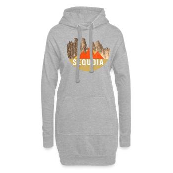 Millésime - Parc national de Sequoia - Sweat-shirt à capuche long Femme - gris chiné - Devant
