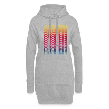 Retro Nostalgic USA City - Rainbow Anaheim - Sweat-shirt à capuche long Femme - gris chiné - Devant