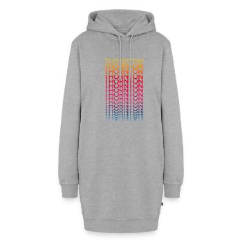 Rétro Nostalgic USA City - Rainbow Thornton - Sweat-shirt à capuche long Femme - gris chiné - Devant