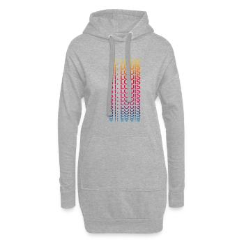 Retro Nostalgic USA City - Rainbow St. Louis - Sweat-shirt à capuche long Femme - gris chiné - Devant