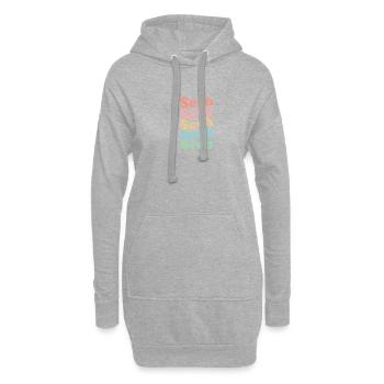 Vintage 70s Hippie Oman City - Retro Seeb - Sweat-shirt à capuche long Femme - gris chiné - Devant