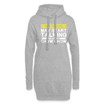 Apropos Chow-Chow - Hoodie-Kleid - Grau meliert - Vorne