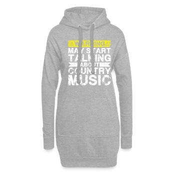 Apropos Country-Musik - Hoodie-Kleid - Grau meliert - Vorne