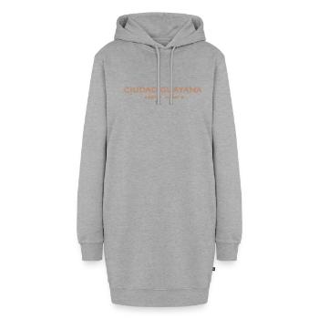 Coordonnées de la ville Venezuela - Ciudad Guayana - Sweat-shirt à capuche long Femme - gris chiné - Devant