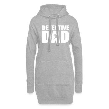 Job - Detective Dad - Hoodie-Kleid - Grau meliert - Vorne