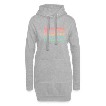 Vintage 70s Hippie Sweden City - Retro Linköping - Sweat-shirt à capuche long Femme - gris chiné - Devant