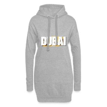 Dubaï - Sweat-shirt à capuche long Femme - gris chiné - Devant