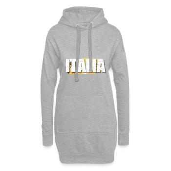 Italia - Sweat-shirt à capuche long Femme - gris chiné - Devant