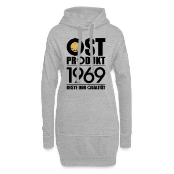 57. GEBURTSTAG OSSI OSTPRODUKT 1969 DDR - Hoodie-Kleid - Grau meliert - Vorne