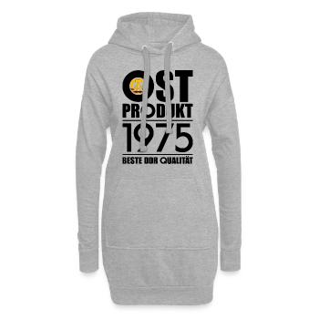 51. GEBURTSTAG OSSI OSTPRODUKT 1975 DDR - Hoodie-Kleid - Grau meliert - Vorne