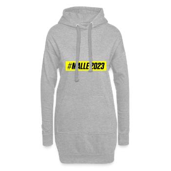 Malle 2023 - Sweat-shirt à capuche long Femme - gris chiné - Devant