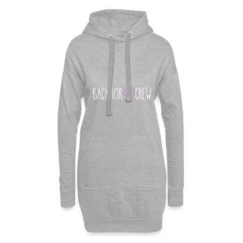 Bachelor Crew Cœur - Sweat-shirt à capuche long Femme - gris chiné - Devant