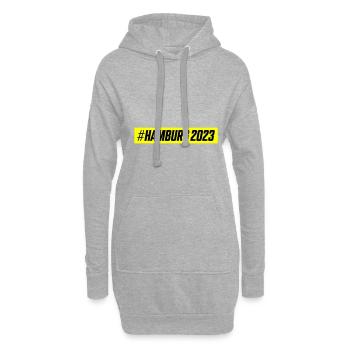 Hamburg 2023 - Hoodie-Kleid - Grau meliert - Vorne