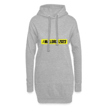 Mallorca 2023 - Hoodie-Kleid - Grau meliert - Vorne