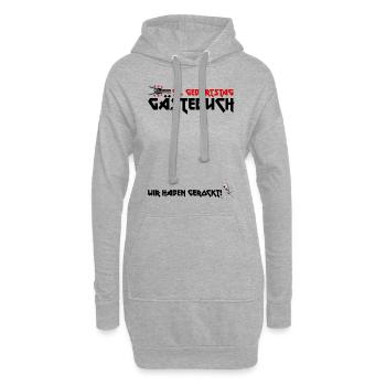 Gästebuch 55. Geburtstag Rock Fans Party Shirt - Hoodie-Kleid - Grau meliert - Vorne