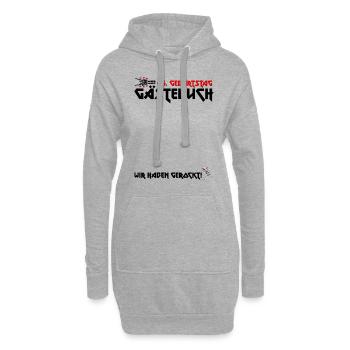 Gästebuch 45. Geburtstag Rock Fans Party Shirt - Hoodie-Kleid - Grau meliert - Vorne