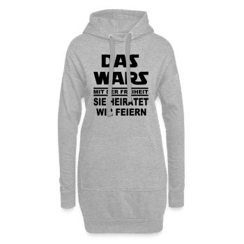 DAS WARS x sie HEIRATE - - Hoodie-Kleid - Grau meliert - Vorne