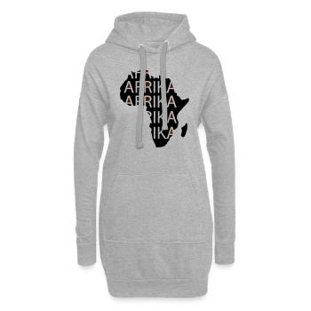 Afrika - Hoodie-Kleid - Grau meliert - Vorne