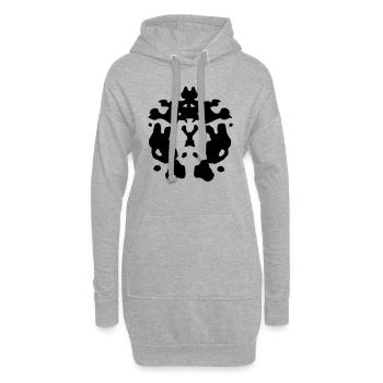 rorschach - Hoodie-Kleid - Grau meliert - Vorne