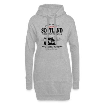 Schottland - Scotland - Jeep - Hoodie-Kleid - Grau meliert - Vorne
