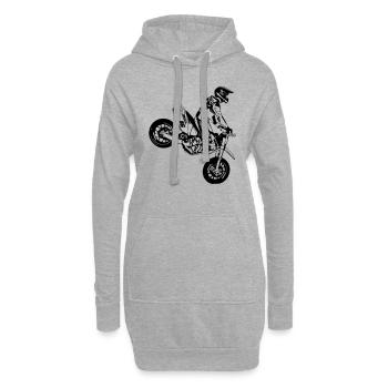 Supermoto - Hoodie-Kleid - Grau meliert - Vorne