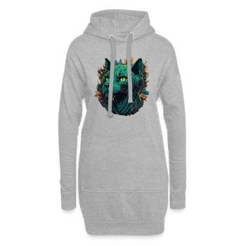 Panter Panter Vintage Gaming - Hoodie-Kleid - Grau meliert - Vorne